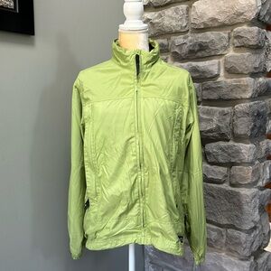 REI windbreaker, vent tech jacket, women’s L, green